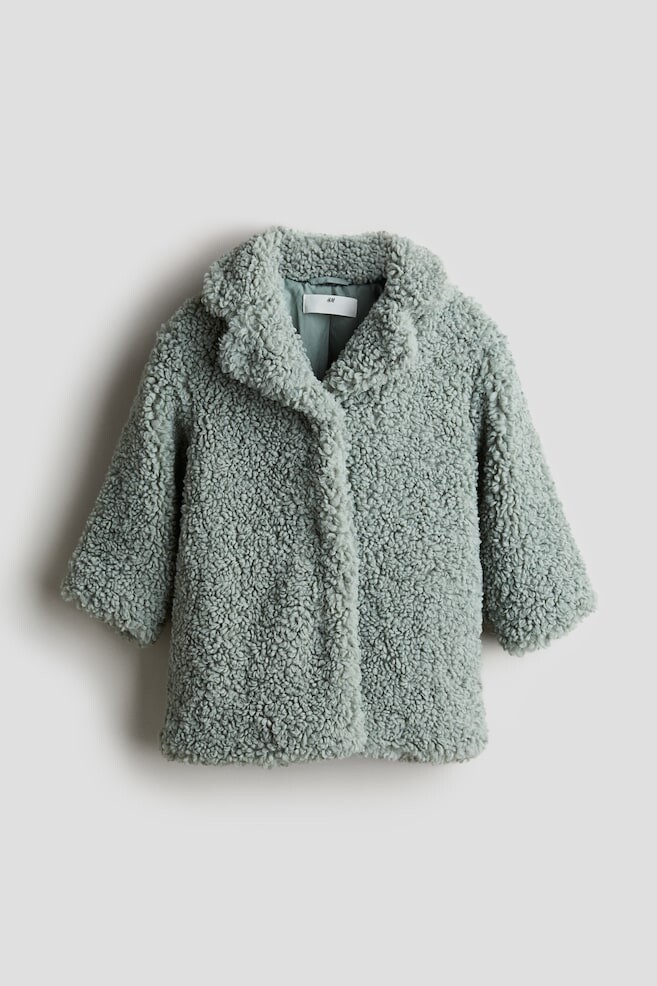 

Флисовое пальто Тедди H&M, зеленый