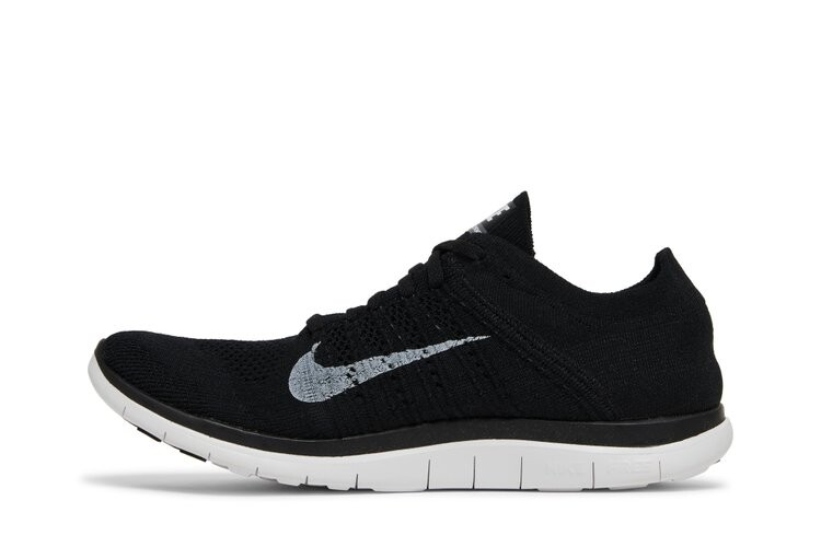 Кроссовки Nike Free 4.0 Flyknit 'Black', черный — фото 3