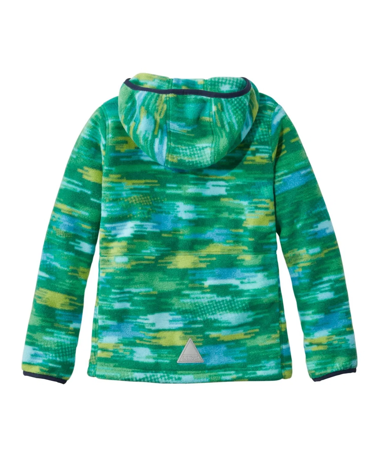 Флисовая куртка с капюшоном для детей L.L.Bean зеленая — фото 3
