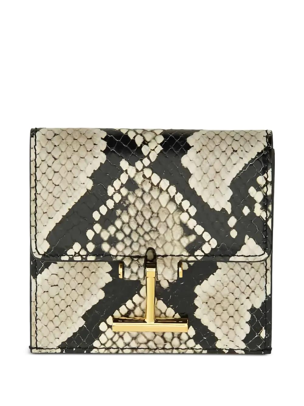 

Кошелек из кожи с эффектом змеиной кожи TOM FORD