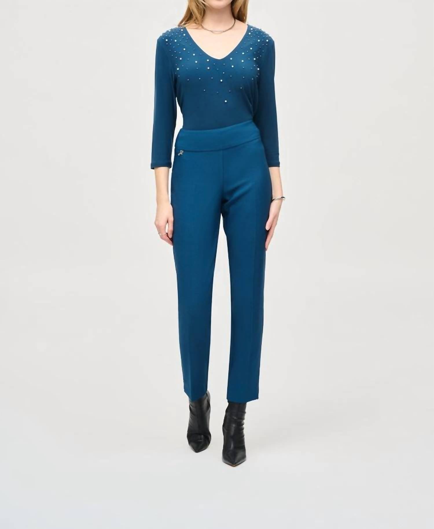 

Узкие брюки Fux Twill в цвете Nightfall Joseph Ribkoff