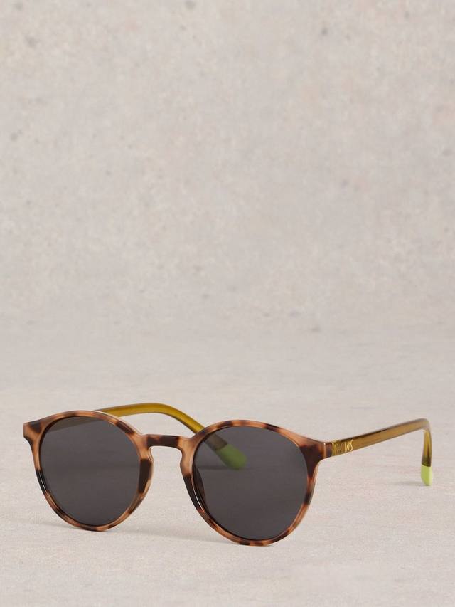 

Стильные круглые солнцезащитные очки White Stuff, Havana/Grey