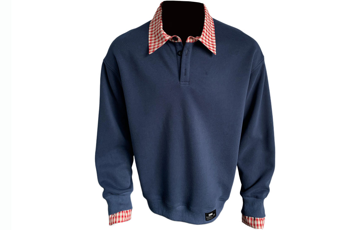 

Свитшот Unisex Lapel Moderate Heavyweight ZIAREL, темно-синий[removable logo]