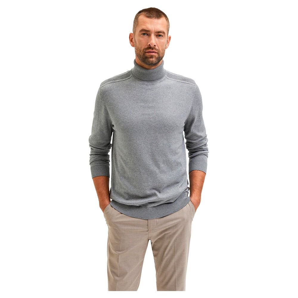 

Свитер Selected Berg Roll Neck, серый