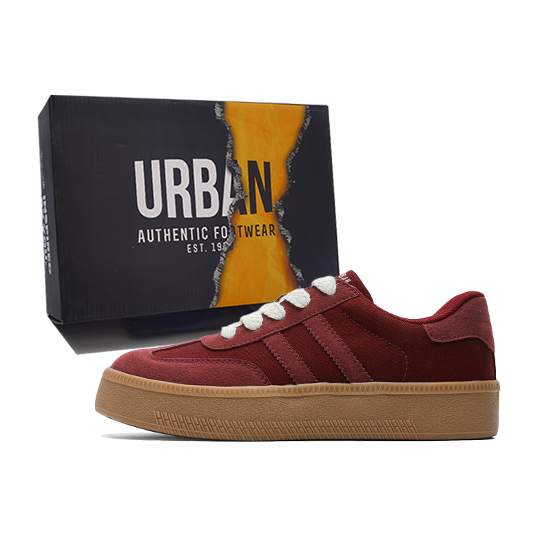 

URBAN AUTHENTIC Антискользящие износостойкие низкие скейтерские кроссовки мужские - рождественский красный, цвет Christmas Red