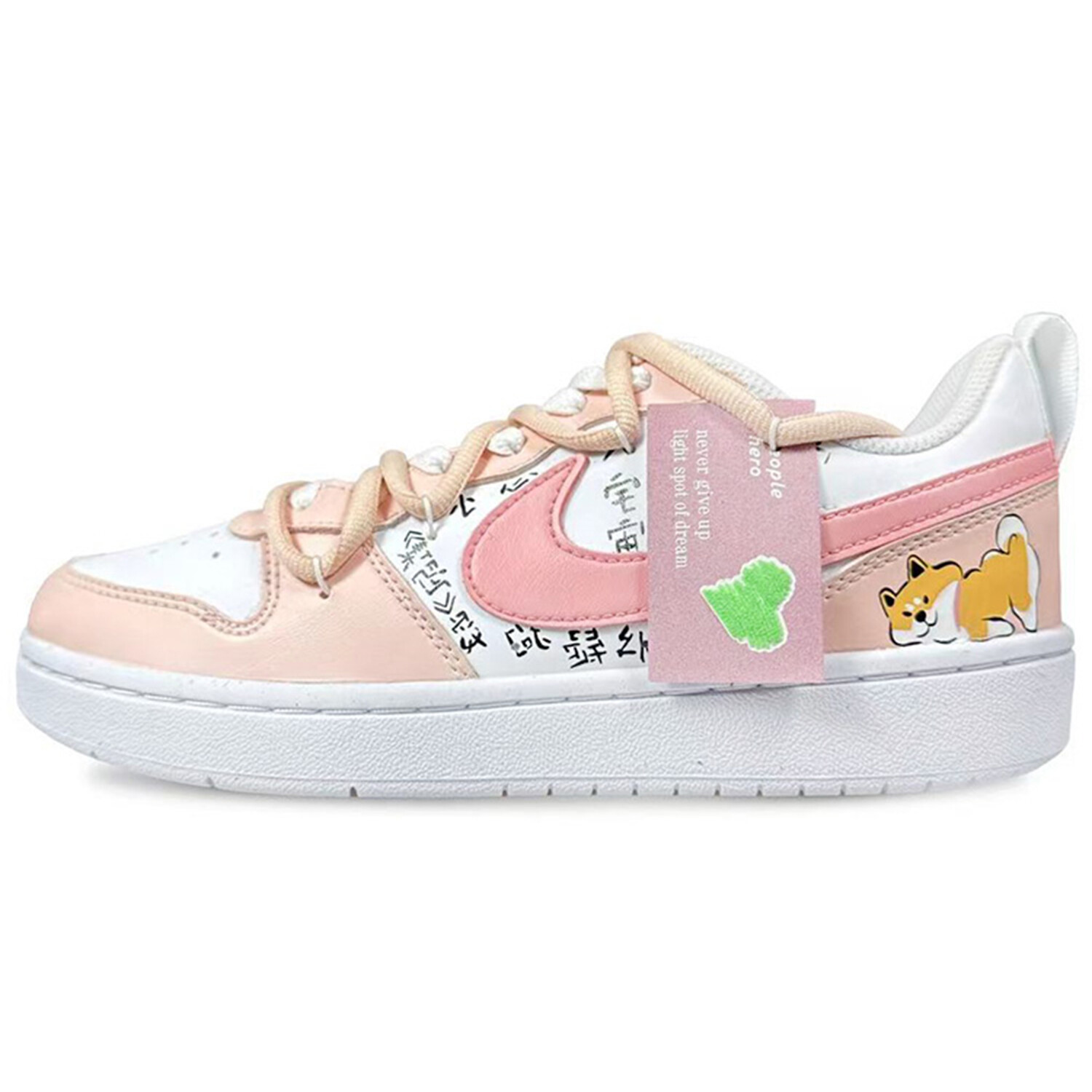

Кроссовки Nike Court Borough Skateboard Shoes Women's Low-Top Pink, Розовый, Кроссовки Nike Court Borough Skateboard Shoes Women's Low-Top Pink