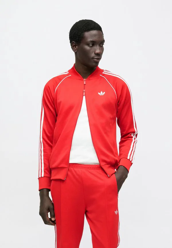 Тренировочная куртка Adidas Originals, Better Scarlet/White — фото 4
