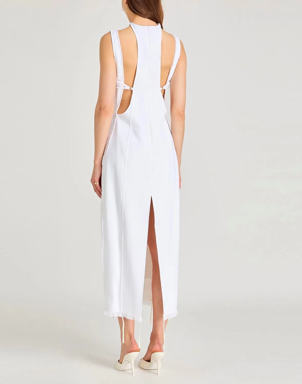 Платье миди JACQUEMUS Ivory — фото 3