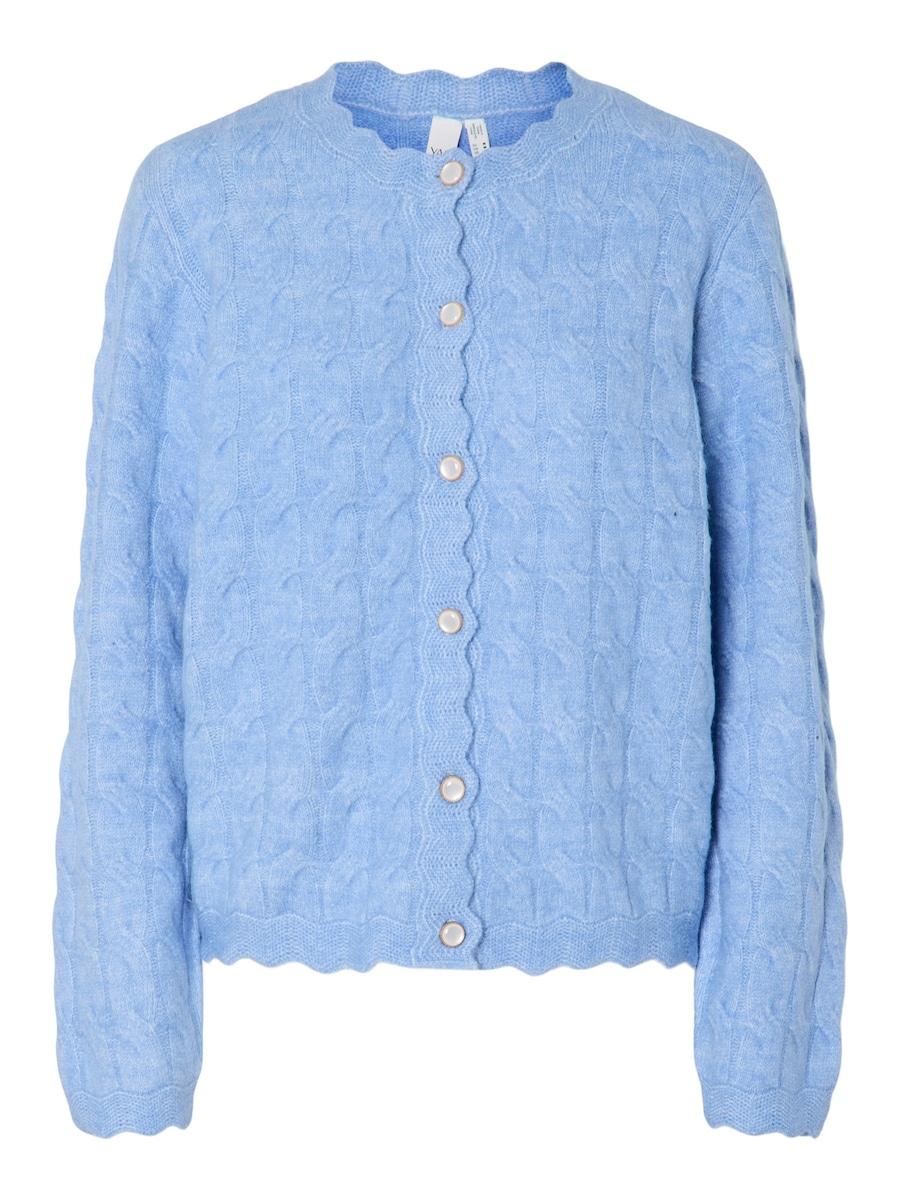 

Вязаный кардиган YAS BUBERA, светло-голубой