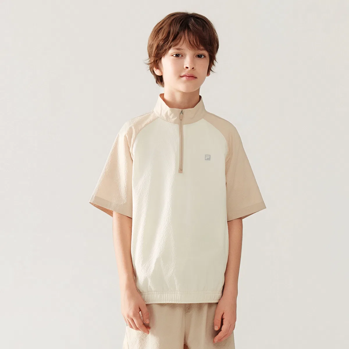 Футболка PERFORMANCE FPH Woven Vanilla White Kids' FILA KIDS — фото 4