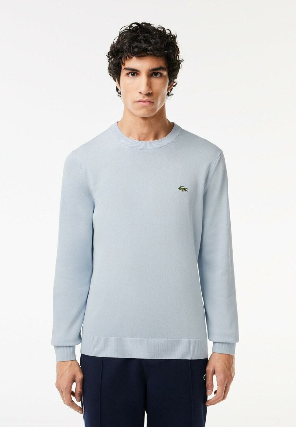 

Вязаный свитер Lacoste, синий