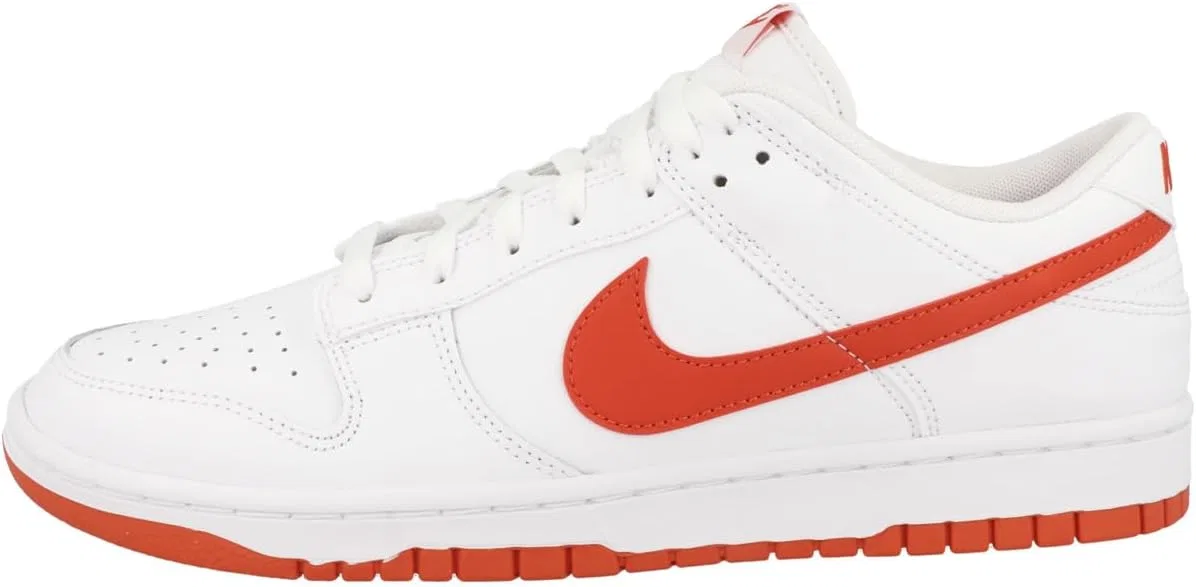 Мужские скейтбордистские кроссовки Nike Dunk Low Retro, белый/красный