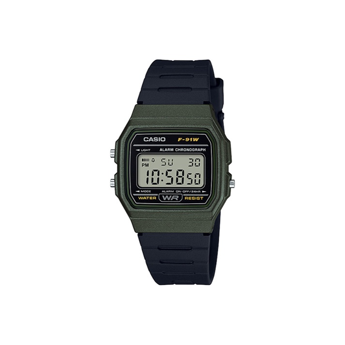 

CASIO Часы Men YOUTH 38.2mm Black Watch F-91WM-3A