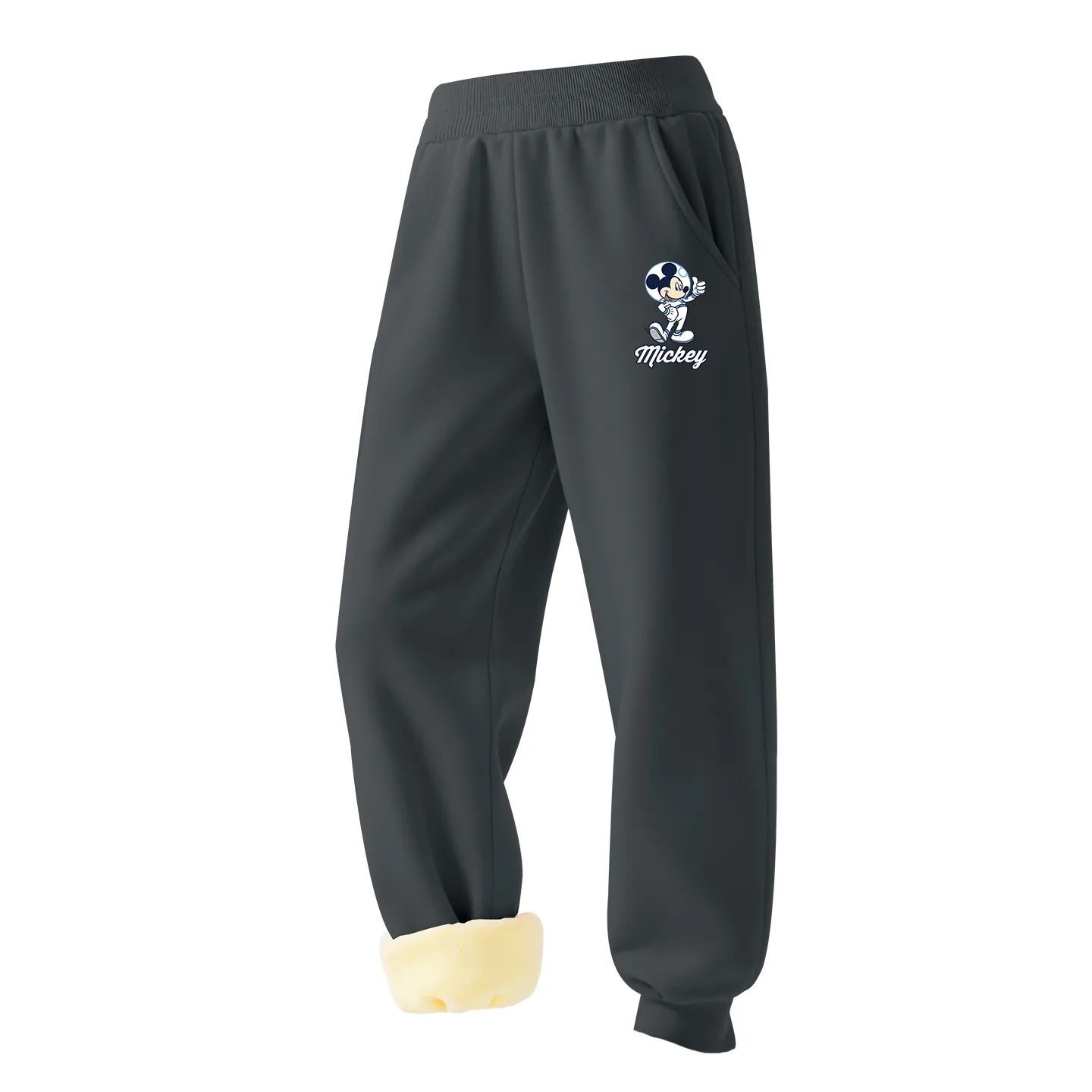 Детские вязаные спортивные штаны Disney, [Thickened Lamb's Wool]Astronaut K Graphite Gray