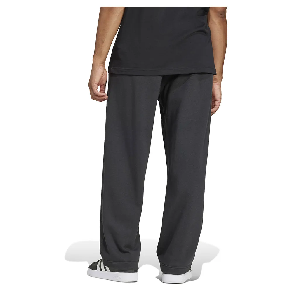 Джоггеры adidas Essentials Wide Leg 3 Bar Logo, черный — фото 2