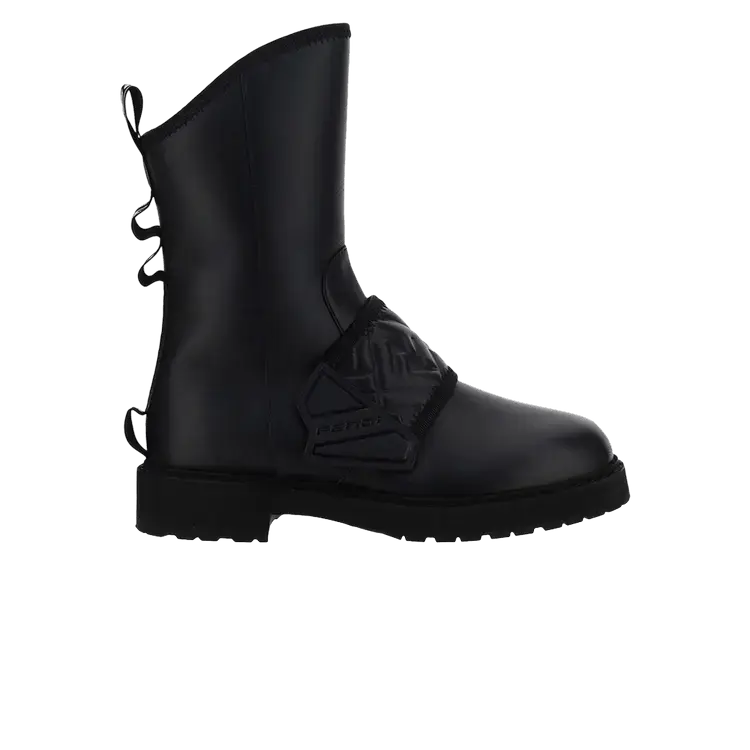 Ботинки Fendi Wmns Leather Biker Boot Black, черный