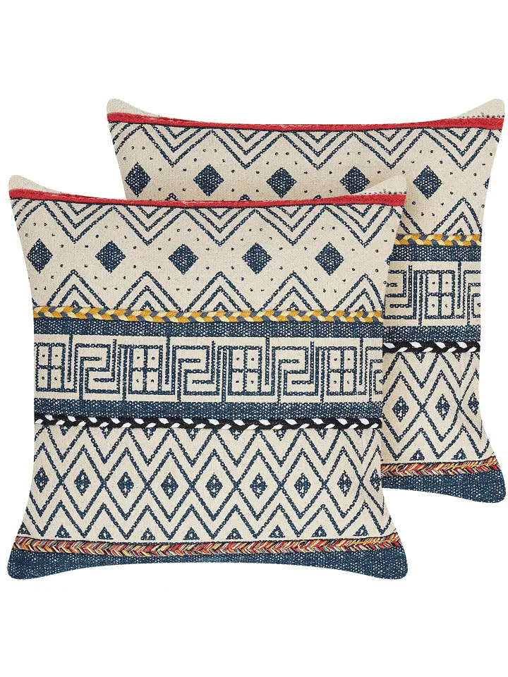 

Декоративная подушка Beliani 2er Set Deko SOUK, цвет bunt/rot/beige