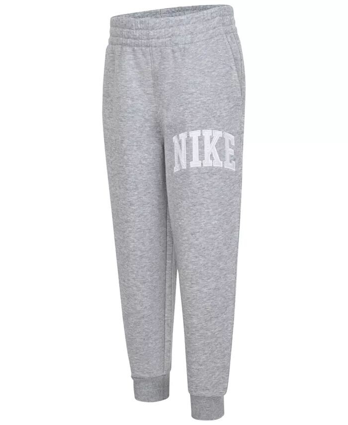 

Спортивная одежда Club Little Kids Флисовые брюки с аппликацией Nike, серый