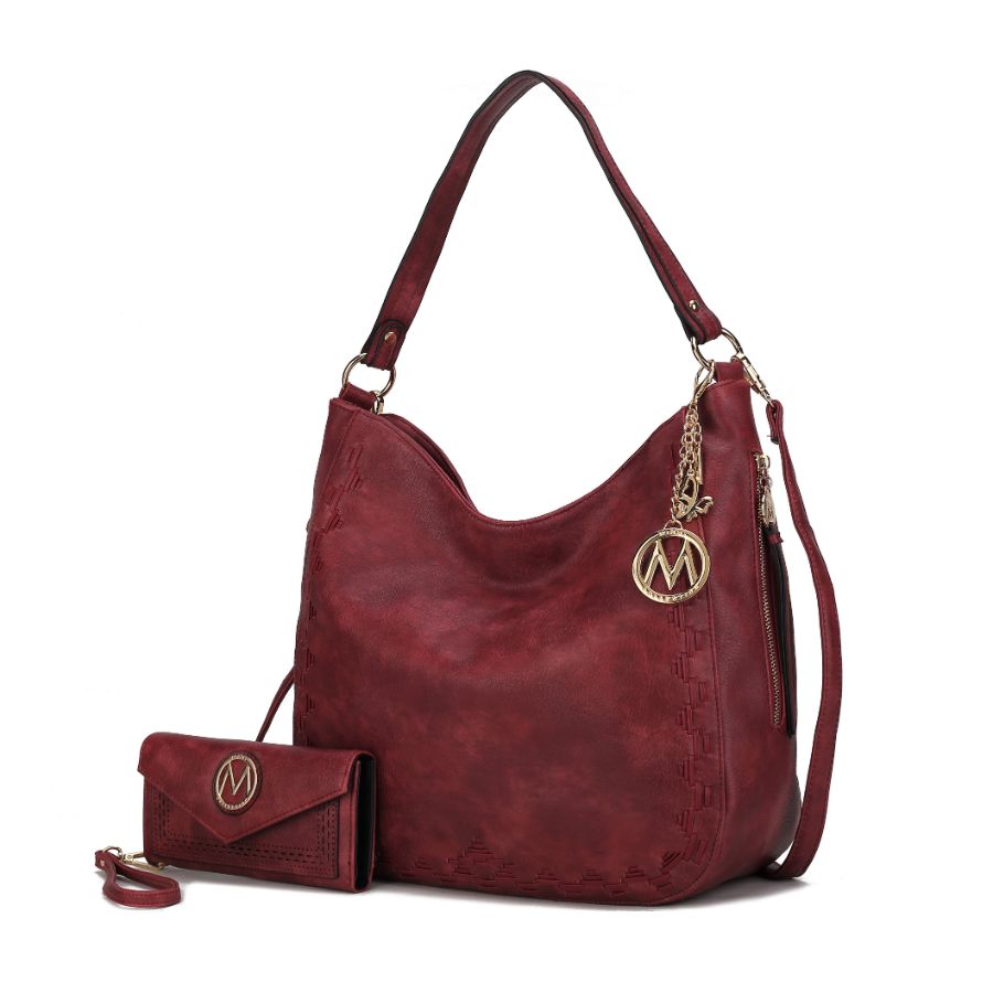 

Сумка через плечо и кошелек Lucille - 2 предмета MKF Collection By Mia K., красный