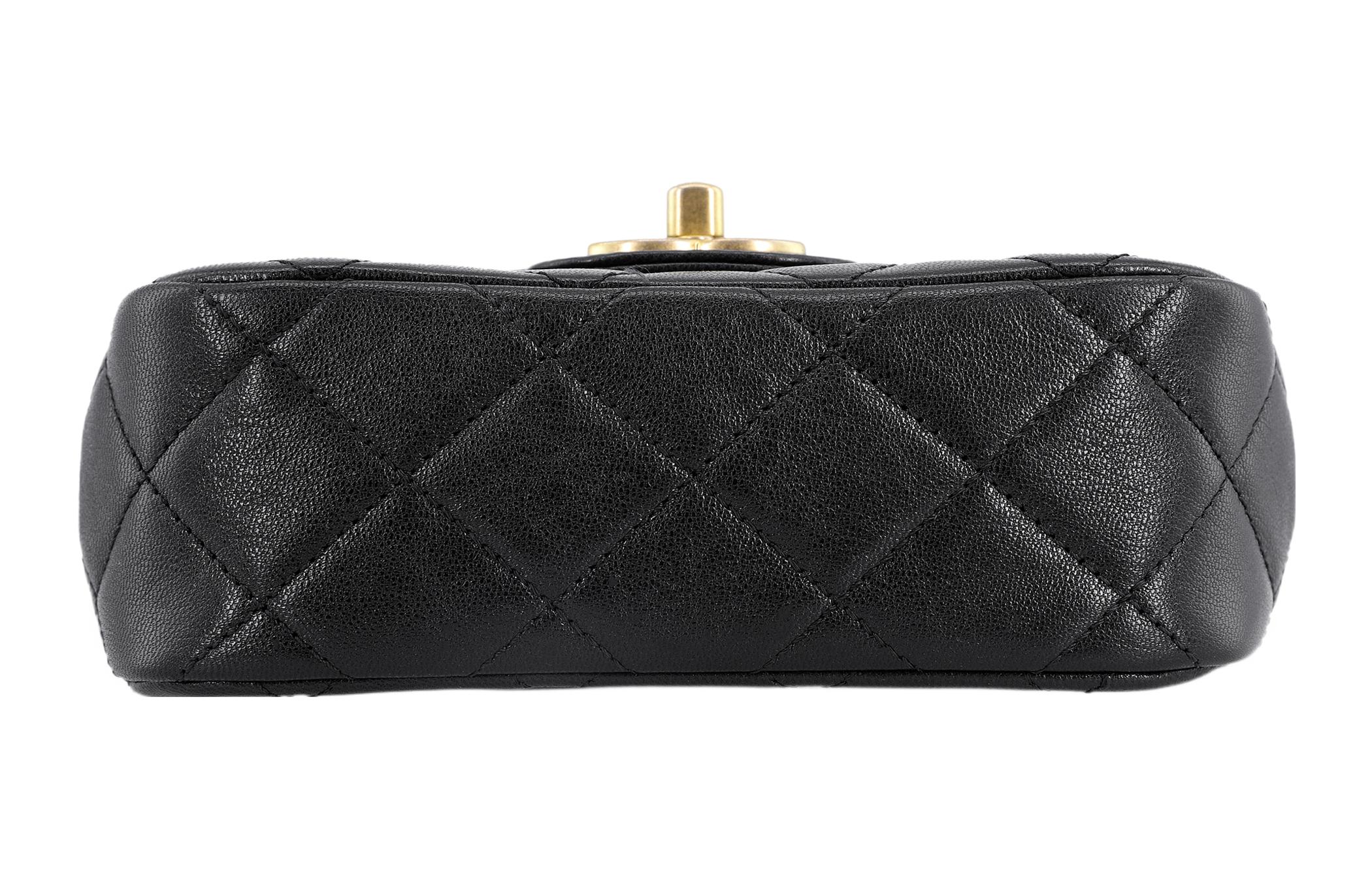 CHANEL Овчинная сумка на цепочке через плечо кроссбоди — фото 4