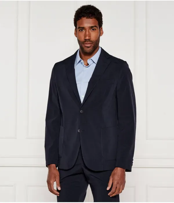 Элегантная куртка P-Hanry-WG-252F slim fit Boss, темно-синий