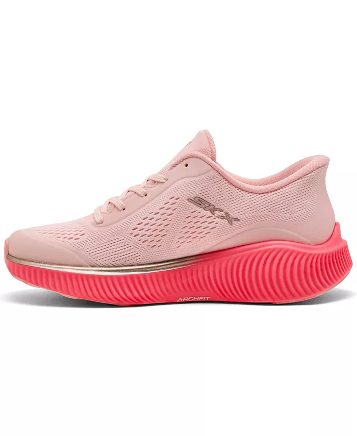 Женские слипоны Arch Fit Go Run Anywhere: беговые кроссовки от Finish Line Skechers, розовый — фото 2