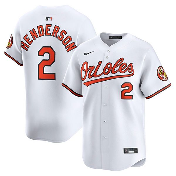 

Мужская белая домашняя лимитированная футболка игрока Baltimore Orioles Гуннара Хендерсона Nike