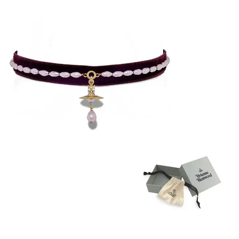 

Vivienne Westwood Алекс Кристалл ожерелье для женщин темно-красное