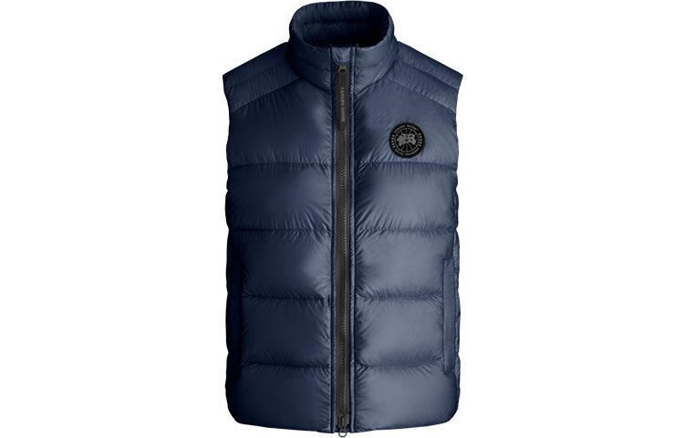 Футболка с черным логотипом Cypress Collection женская морская синяя Canada Goose — фото 2
