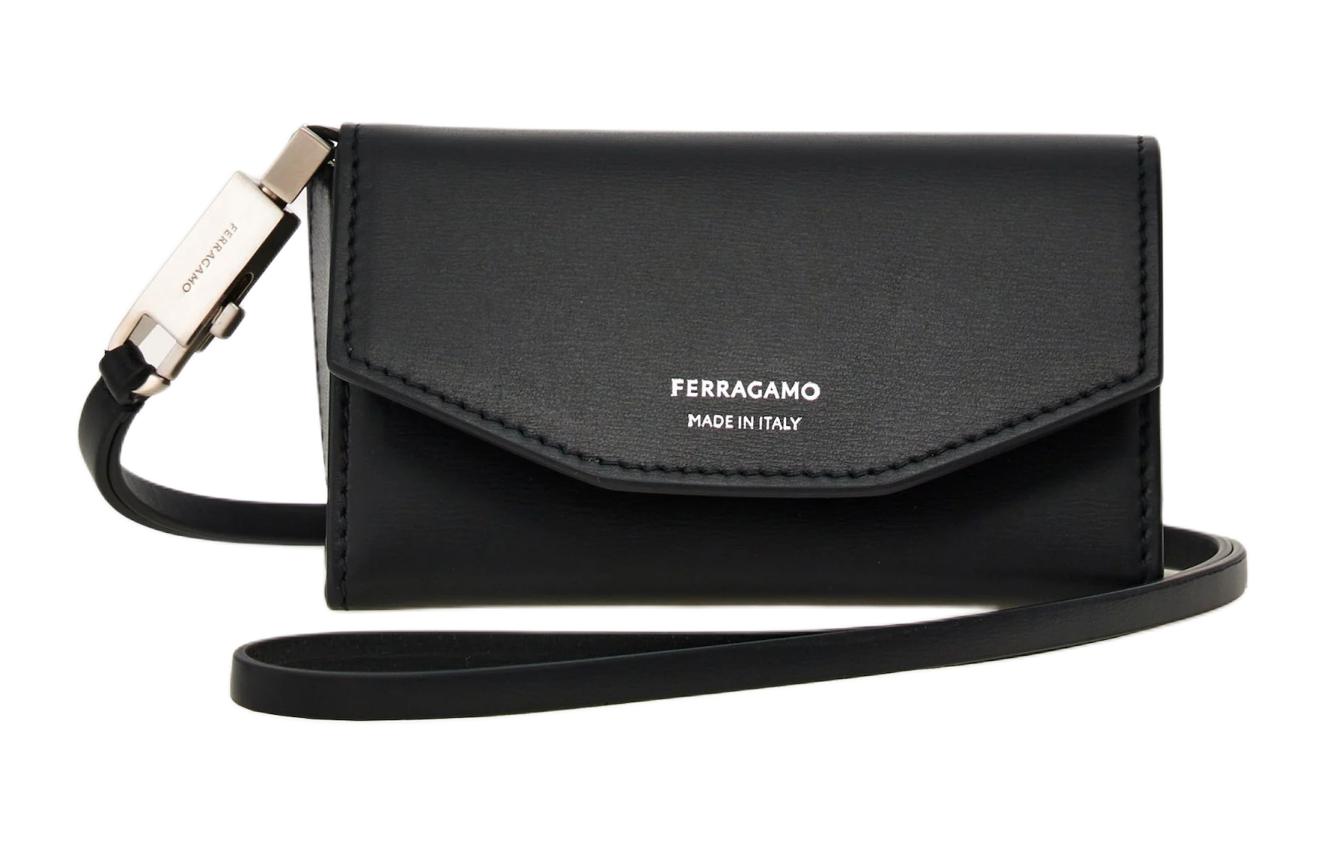 

Ferragamo Клатч Palm Calfskin мужской black