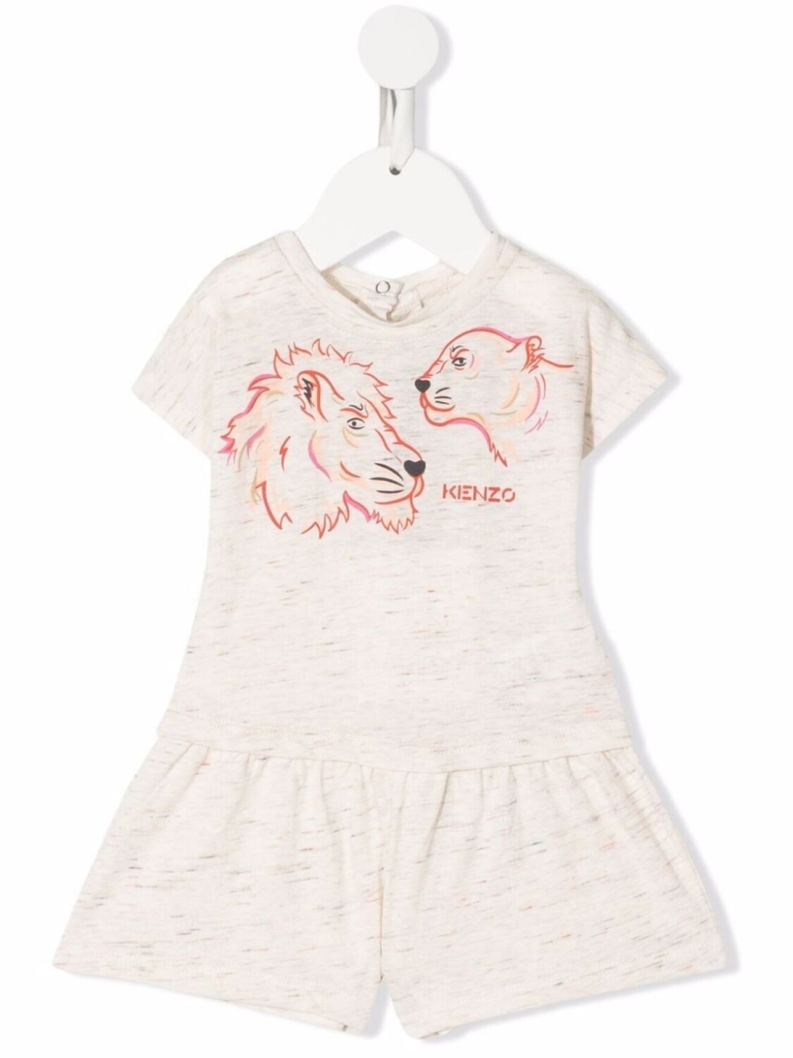

Ромпер с принтом Kenzo Kids, бежевый