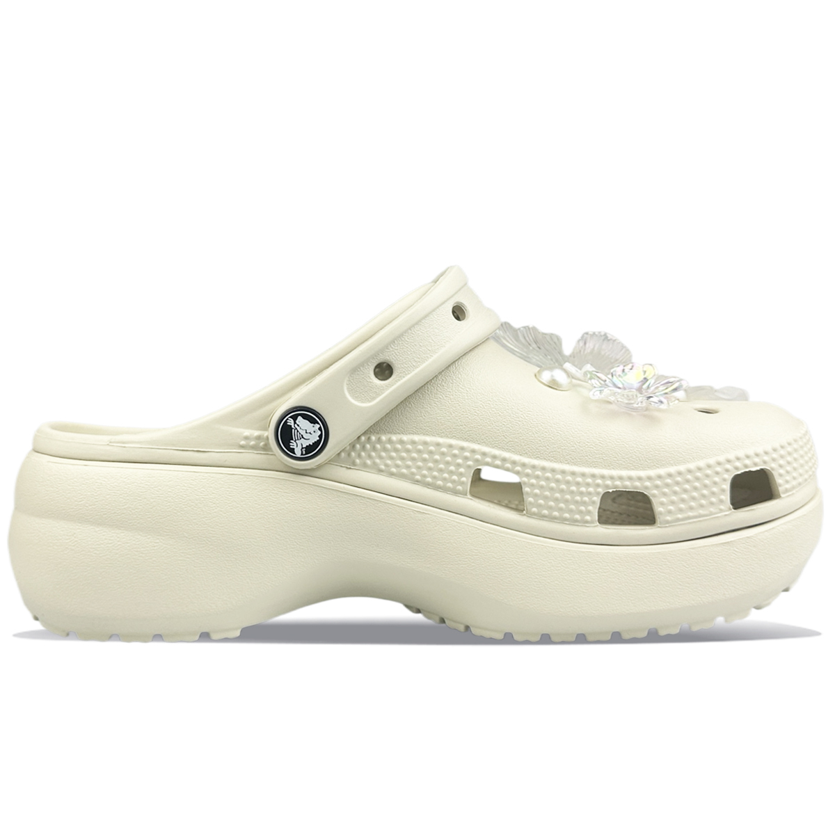 Crocs Классические платформенные клоги женские белые, цвет White — фото 2