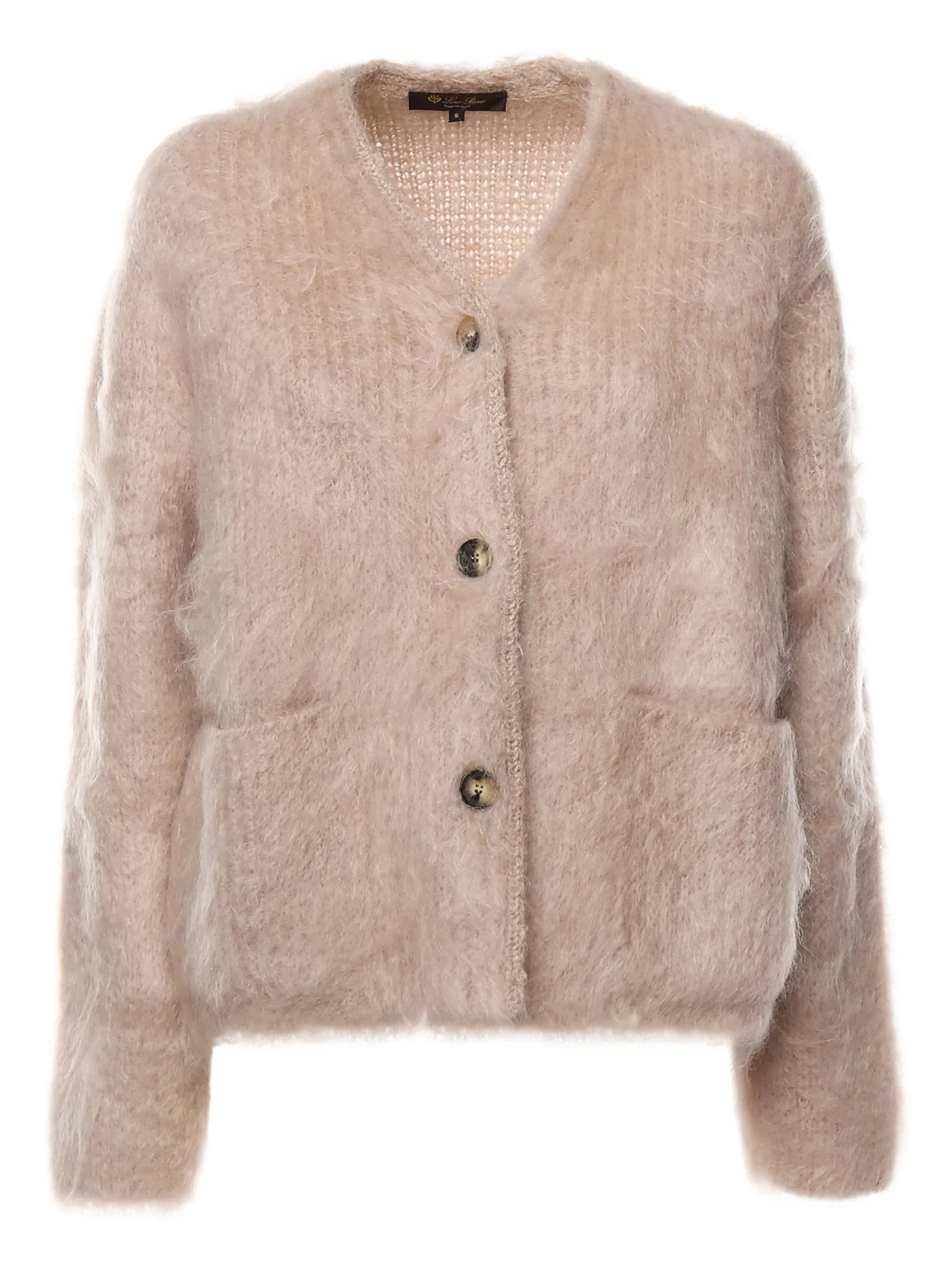 

Кардиган с карманом на пуговицах Loro Piana, нейтральный