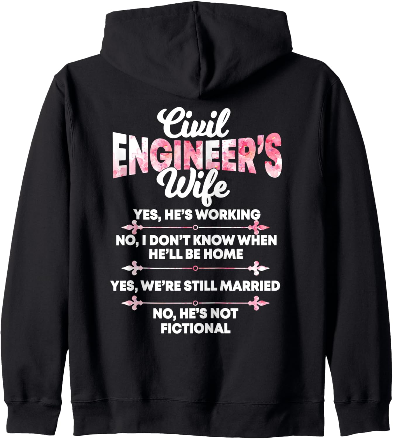 

Худи на молнии с надписью «Жена инженера-строителя» на спине, черное Civil Engineer'S Gift, Черный, Худи на молнии с надписью «Жена инженера-строителя» на спине, черное Civil Engineer'S Gift