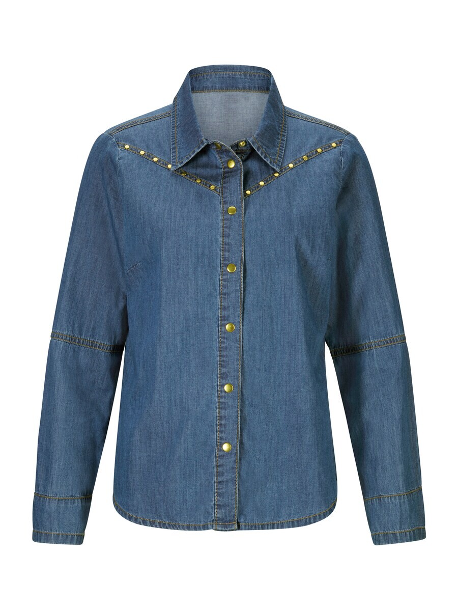 

Рубашка heine Blouse, синий деним