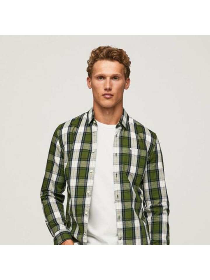 

Рубашка Pepe Jeans, цвет weiß/grün