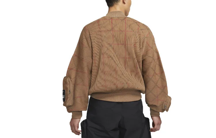 Nike Куртка UNDERCOVER мужская лишайниково-коричневая со стойкой — фото 3