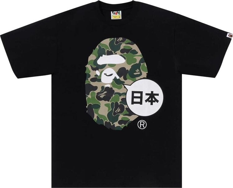 

Футболка BAPE Japan Big Ape Head City 'Black', черный