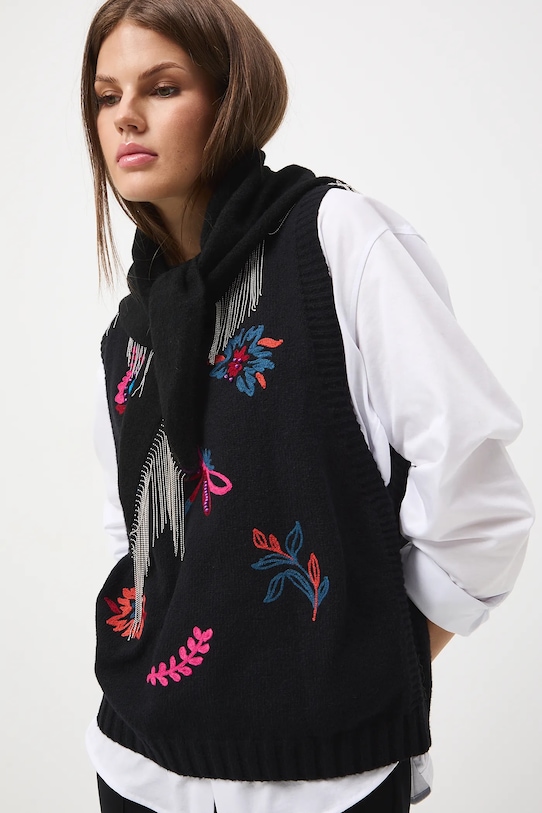 

Жилет из смесовой шерсти Medicine, черный