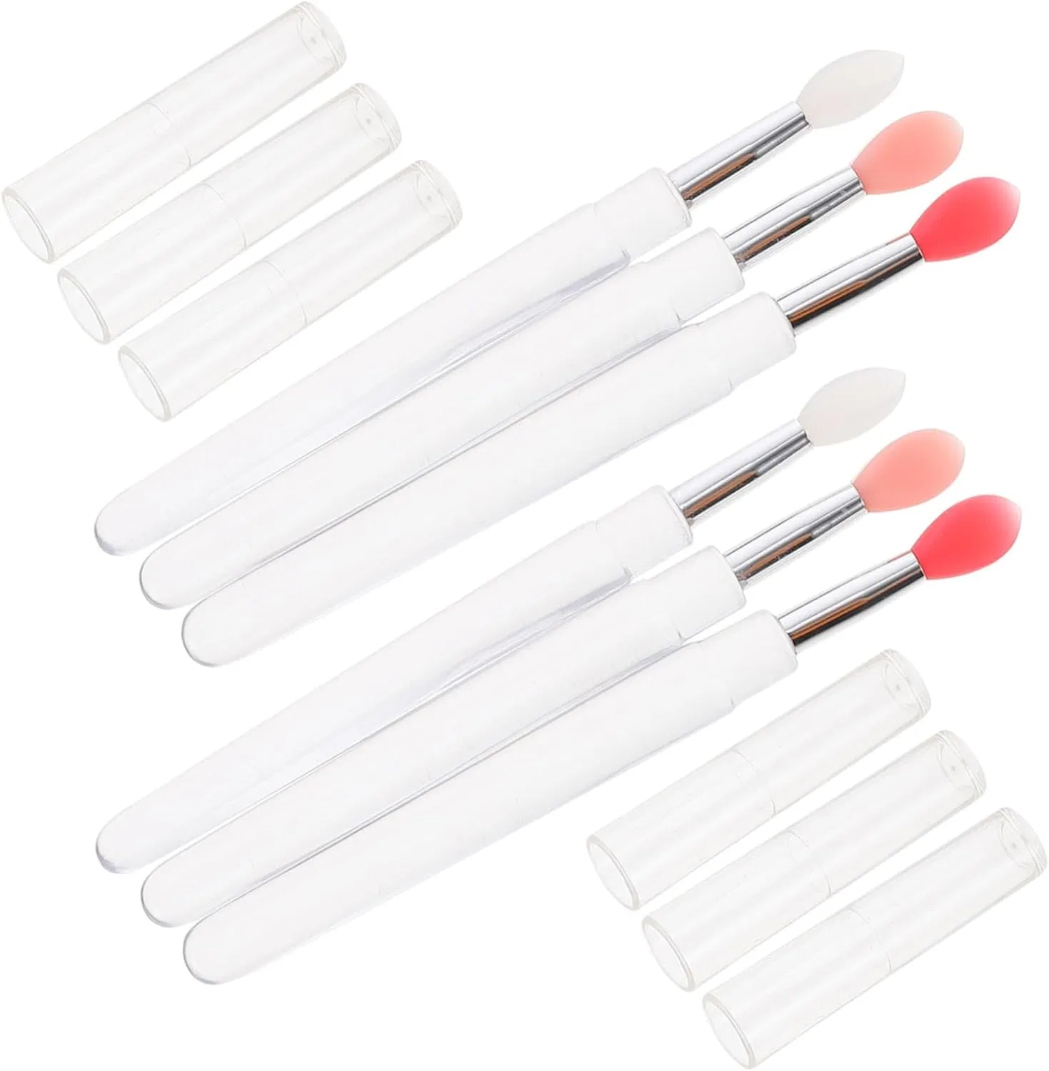 Кисти для губ силиконовые 6 шт Beaupretty