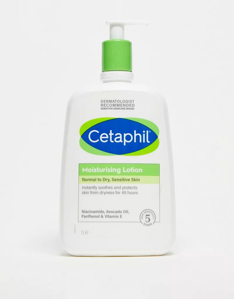 

Cetaphil – Увлажняющий лосьон для лица и тела для нормальной и сухой, чувствительной кожи, 1 л