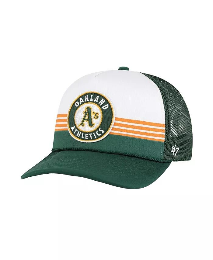 

47 брендовая мужская зеленая регулируемая кепка Oakland Athletics с пеной и сеткой спереди '47 Brand, зеленый