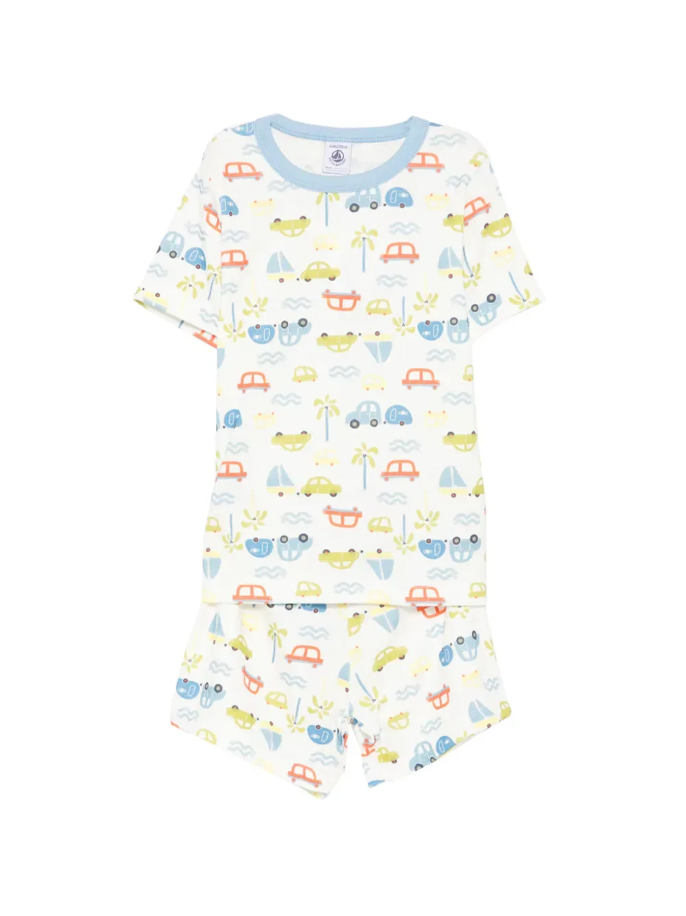 Пижамные шорты с узором Petit Bateau, белый