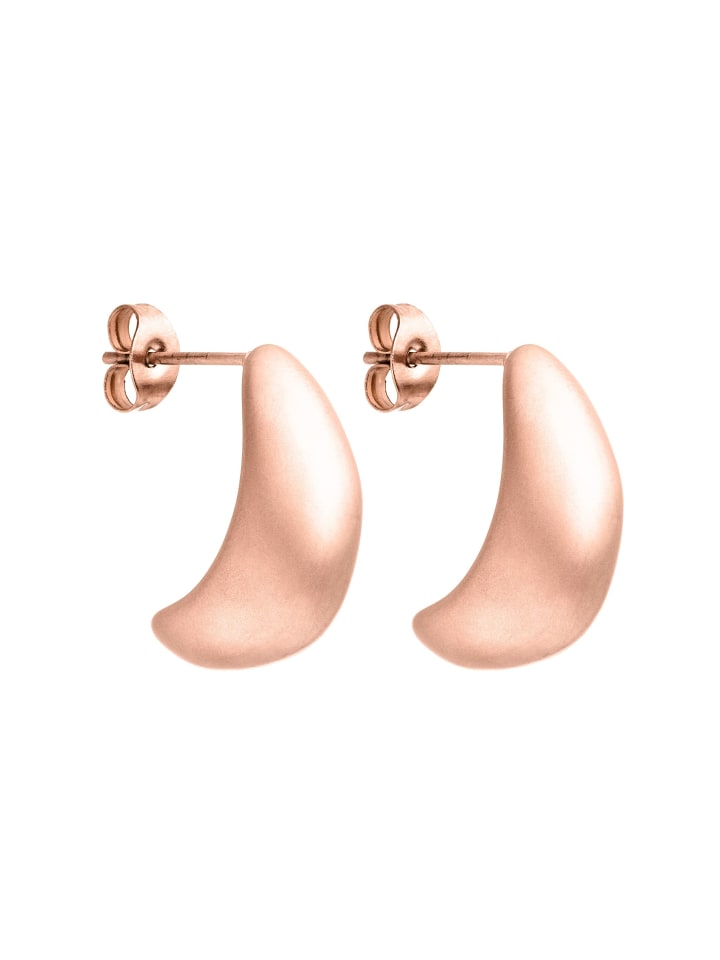 

PURELEI Матовые серьги-подвески из розового золота