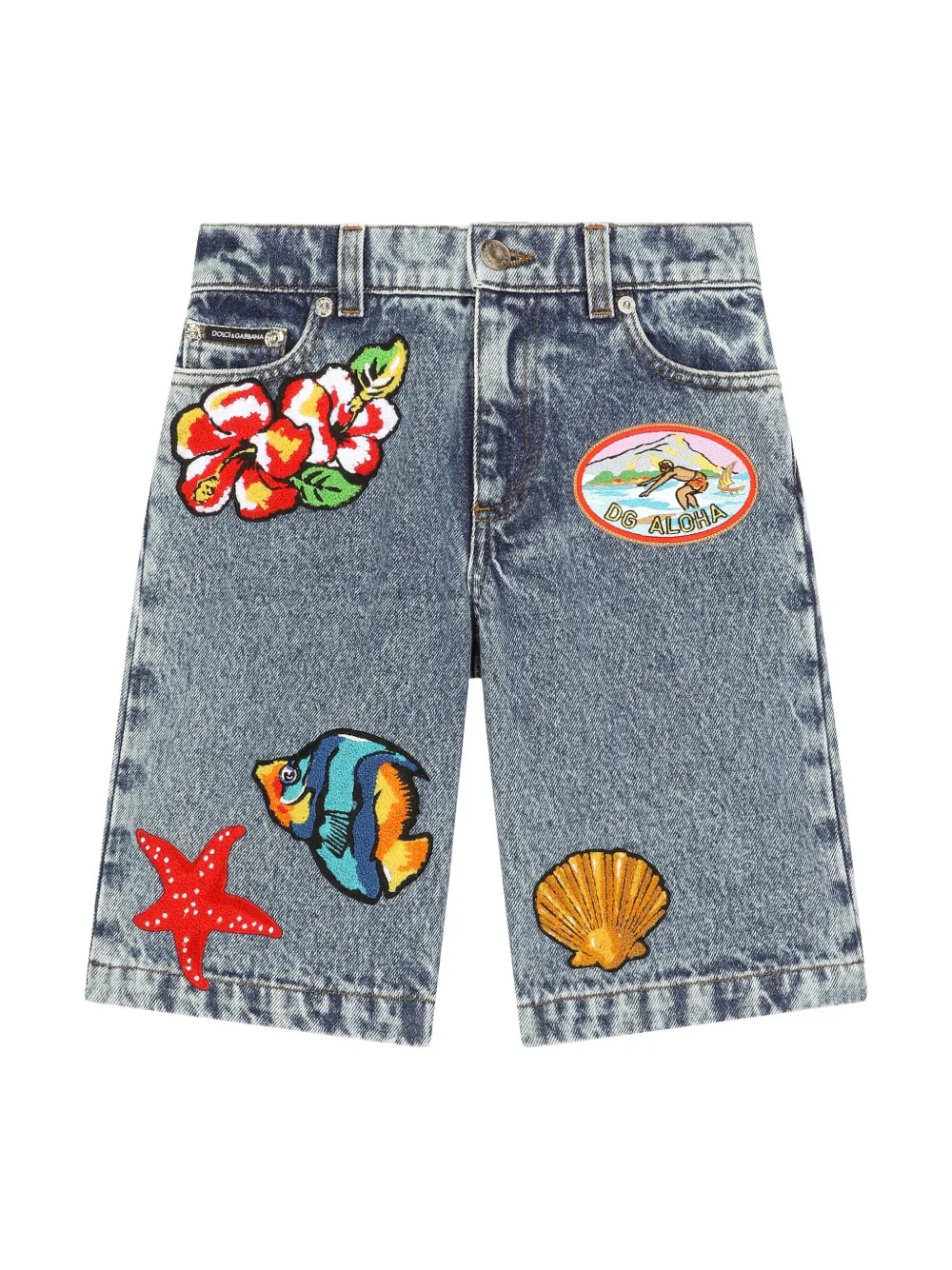 

Джинсовые шорты Dolce & Gabbana Kids, синий