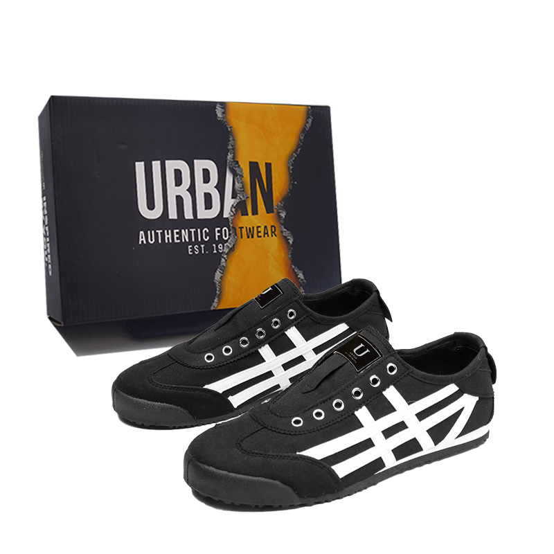 URBAN AUTHENTIC Антискользящие износостойкие низкие скейтерские кроссовки унисекс бежево-голубые, цвет Beige Blue — фото 4