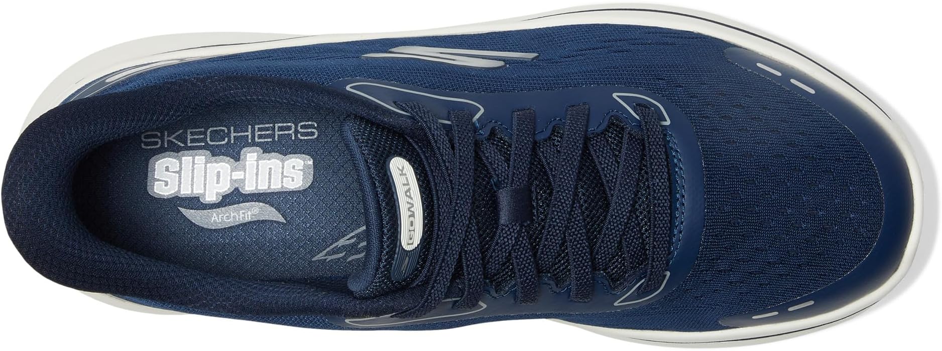 Кроссовки SKECHERS Performance Go Walk Arch Fit N-Joy Emory Hands Free Slip-Ins, Navy/White — фото 2