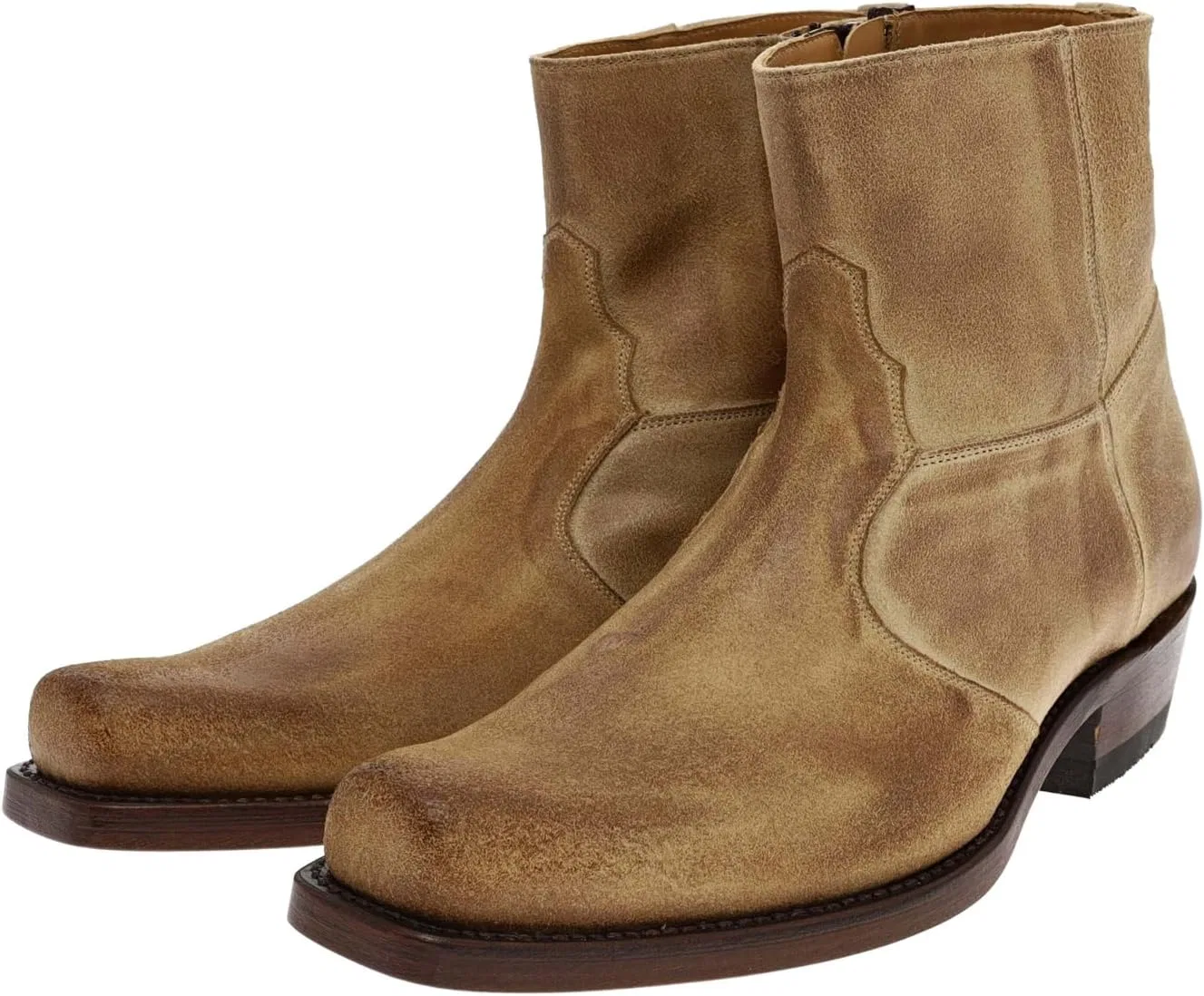 FB Fashion Boots Alvaro Мужские ковбойские ботинки, кожаные ботинки, ботинки в стиле вестерн, бежевые — фото 2