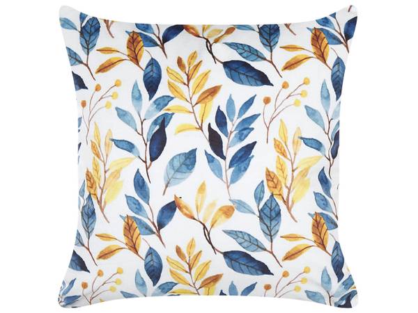 

Декоративная подушка Beliani CATTLEYA, 45x45x45 см цвет blau/dunkelblau/multicolor/weiß/gelb