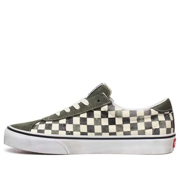 

Кроссовки washed sport grey checkboard 'gray white' Vans, серый